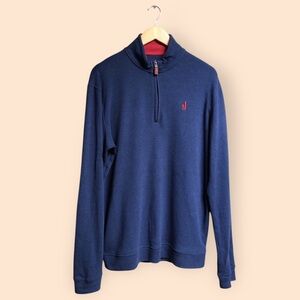 Johnnie-O Newport 1/4 Zip Pullover Sweater Twilight Cotton West Coast MENS M